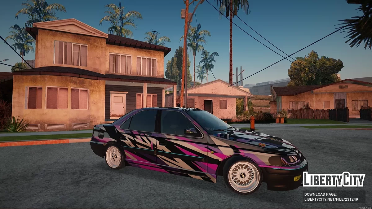 Peugeot Pars – Кастомный кузов в уличном стиле (Уличная версия) / GTA San Andreas