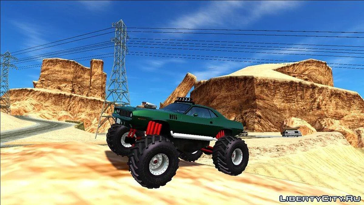 Plymouth Hemi Cuda Monster Truck 1971 / GTA San Andreas