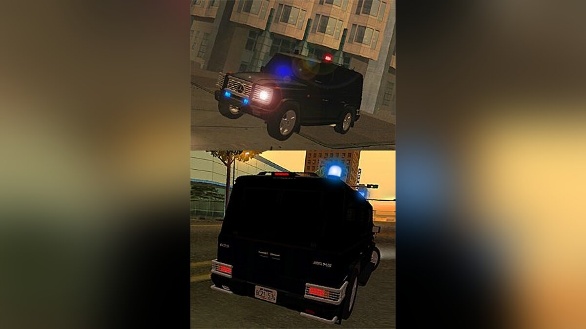 Скачать Mercedes Benz G55 AMG SE (луноходы) для GTA San Andreas