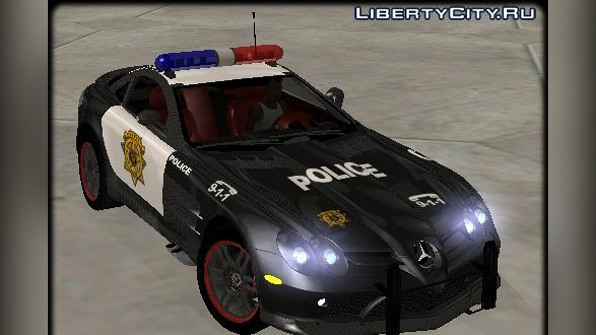 Mercedes-Benz SLR 722 police для GTA San Andreas - Картинка #1