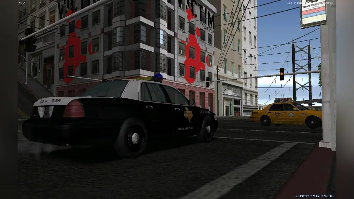 Ford Crown Victoria Texas Police [MQ] / GTA San Andreas