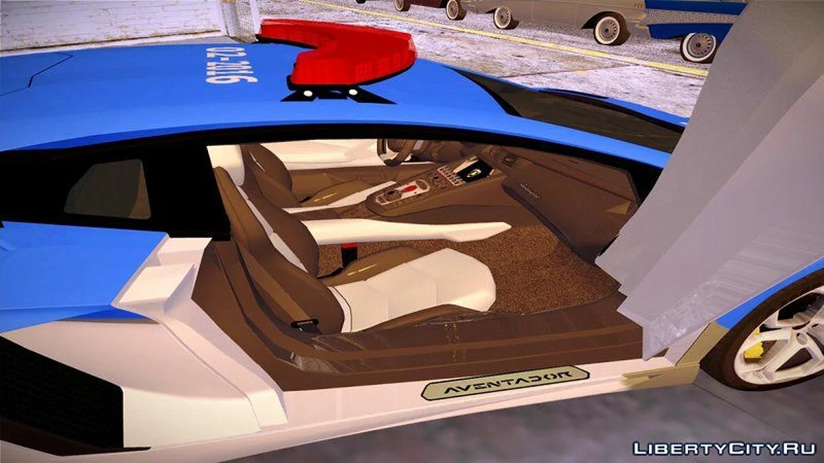 Lamborghini Aventador LP700 da polícia do Rio de Janeiro / GTA San Andreas