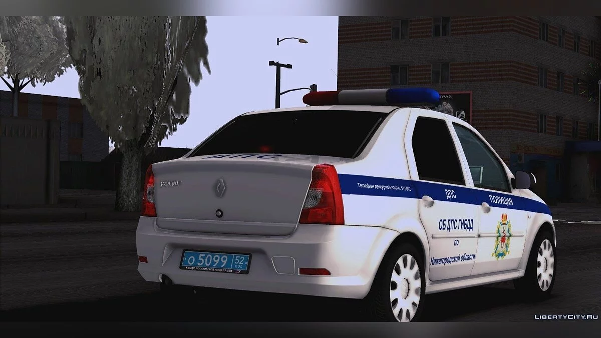 Renault Logan ГИБДД / GTA San Andreas