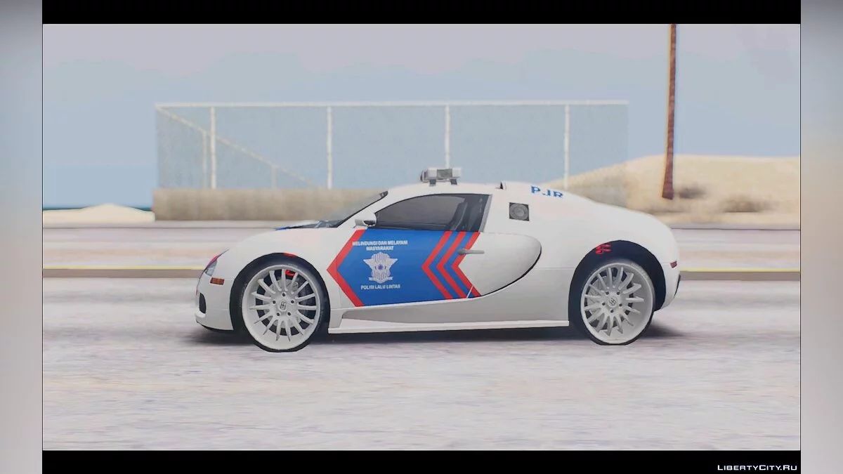 Bugatti Veyron Indonesian Police / GTA San Andreas