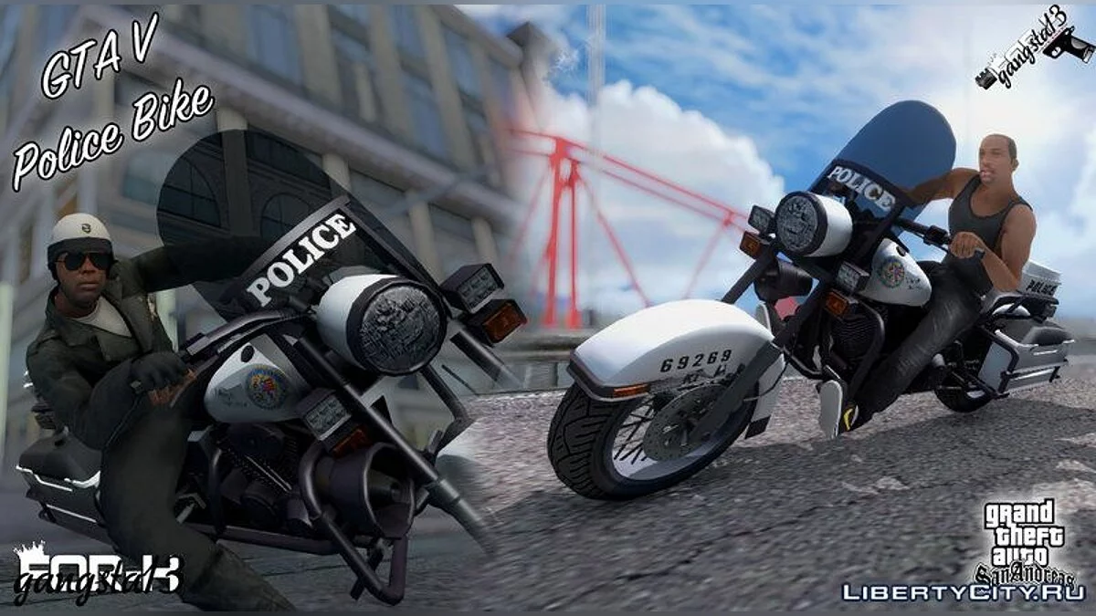 GTA V Police Bike / GTA San Andreas