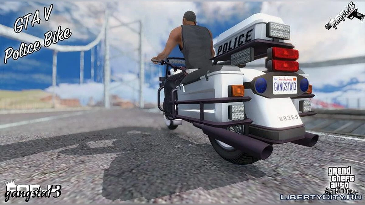 GTA V Police Bike / GTA San Andreas