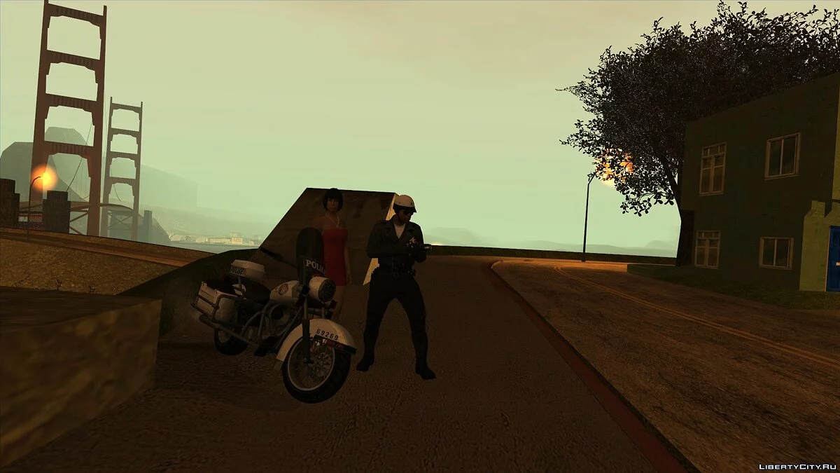 GTA V Police Bike / GTA San Andreas