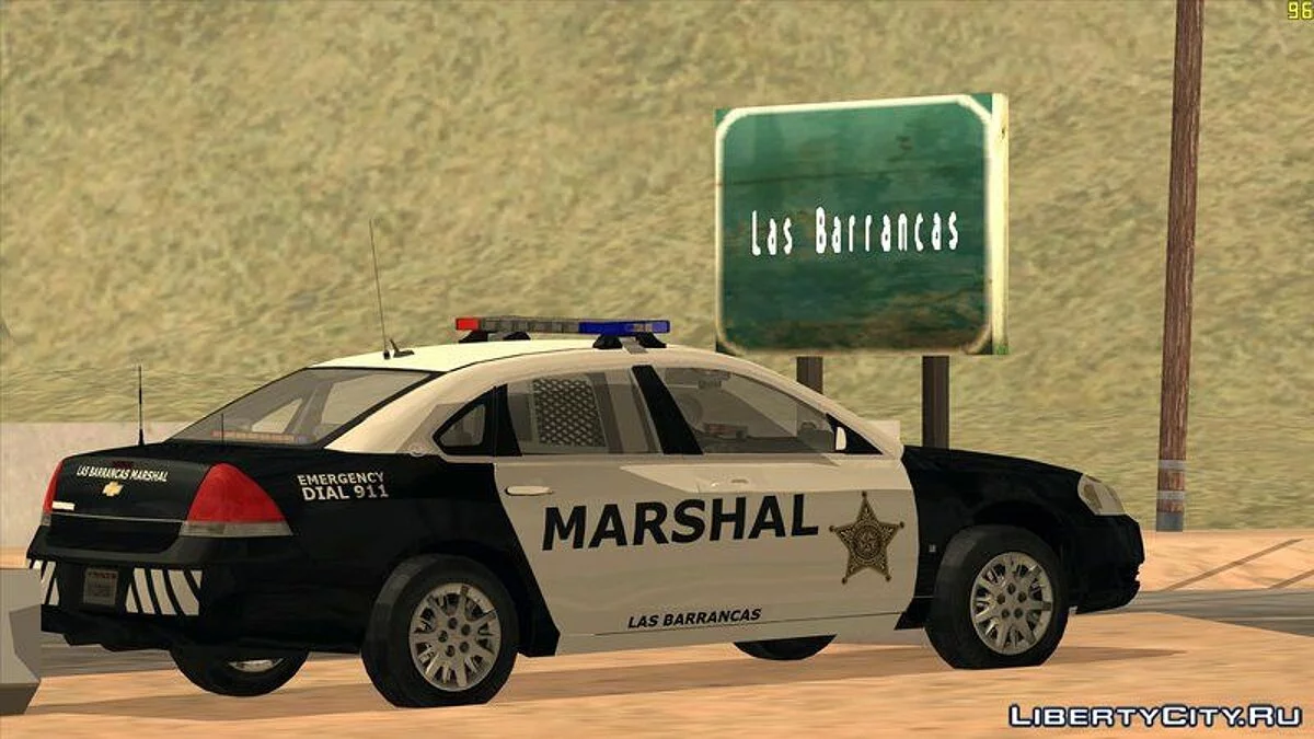 2007 Chevrolet Impala Las Barrancas Marshal / GTA San Andreas