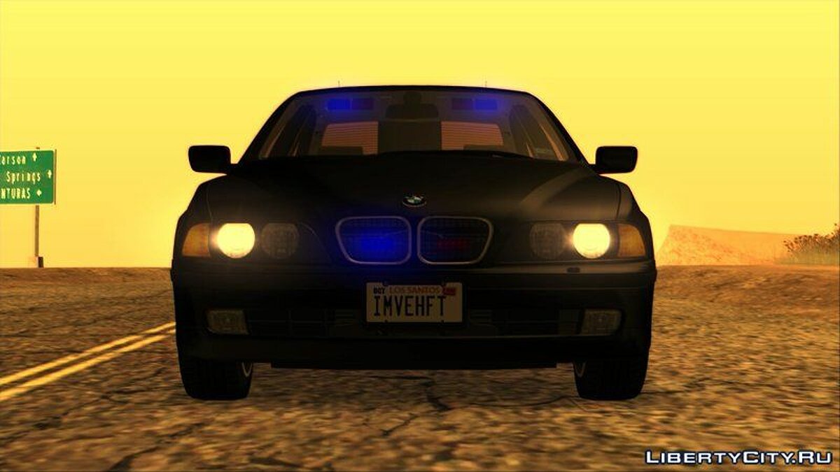 Скачать FIB BMW 5-Series e39 525i 1999 (US-Spec) - Машина ФБР для GTA San  Andreas