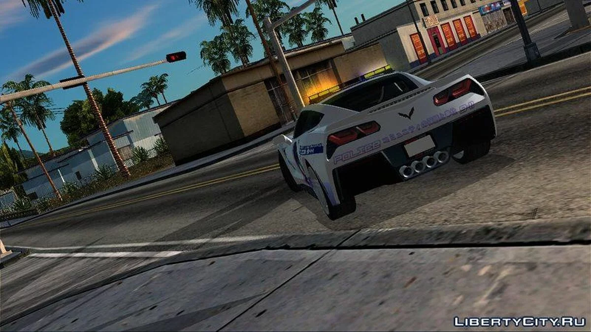 Chevrolet Corvette C7 Stingray Itasha Police / GTA San Andreas