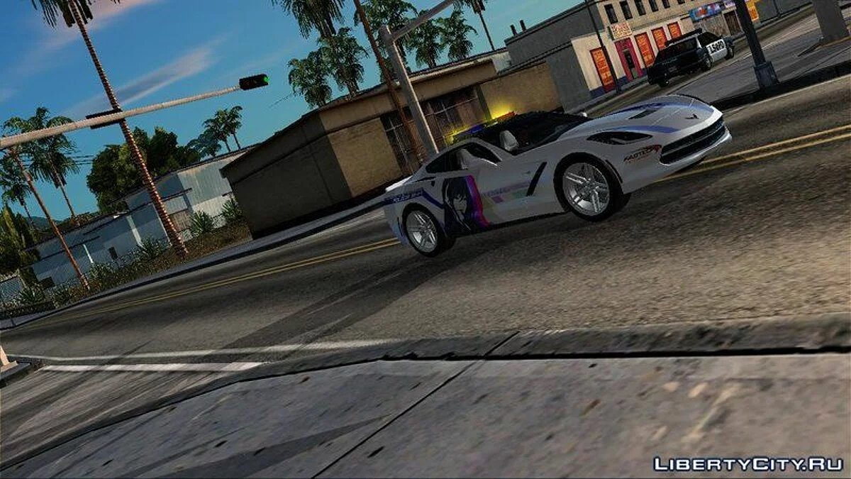Chevrolet Corvette C7 Stingray Itasha Police / GTA San Andreas