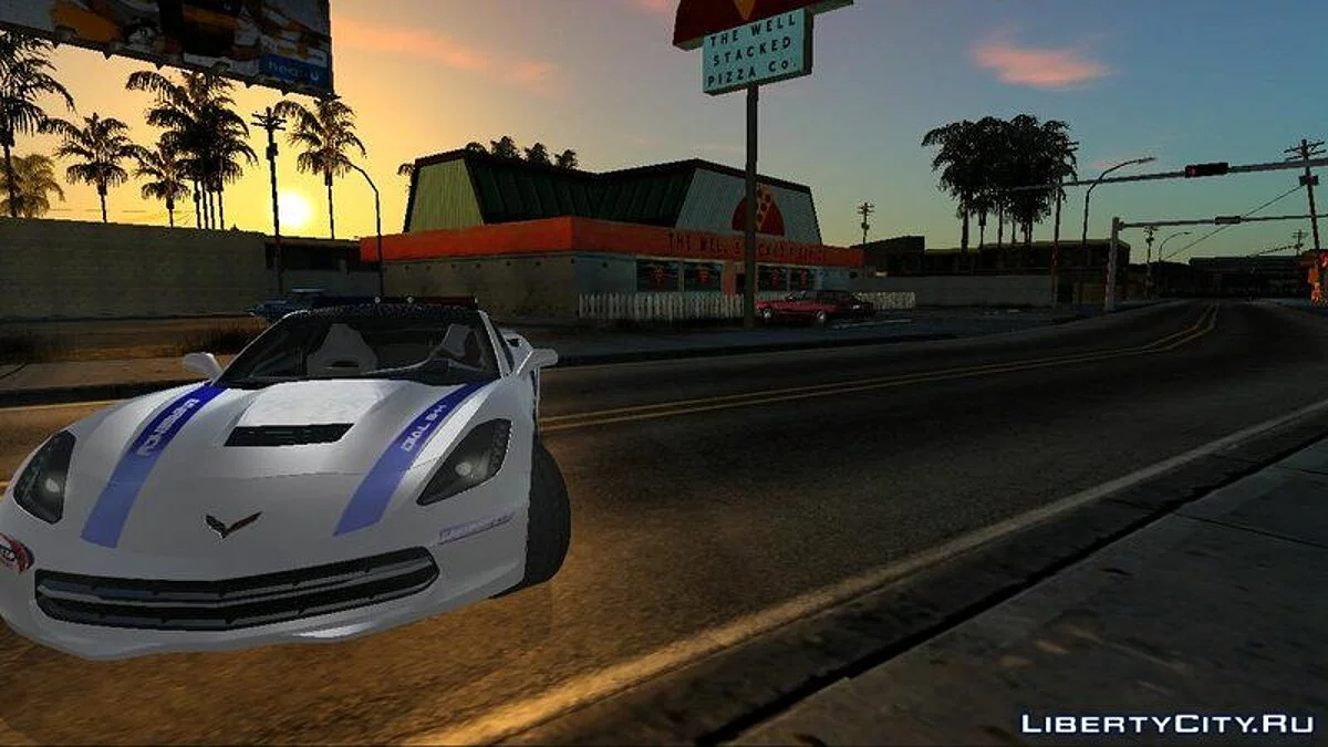 Chevrolet Corvette C7 Stingray Itasha Police / GTA San Andreas