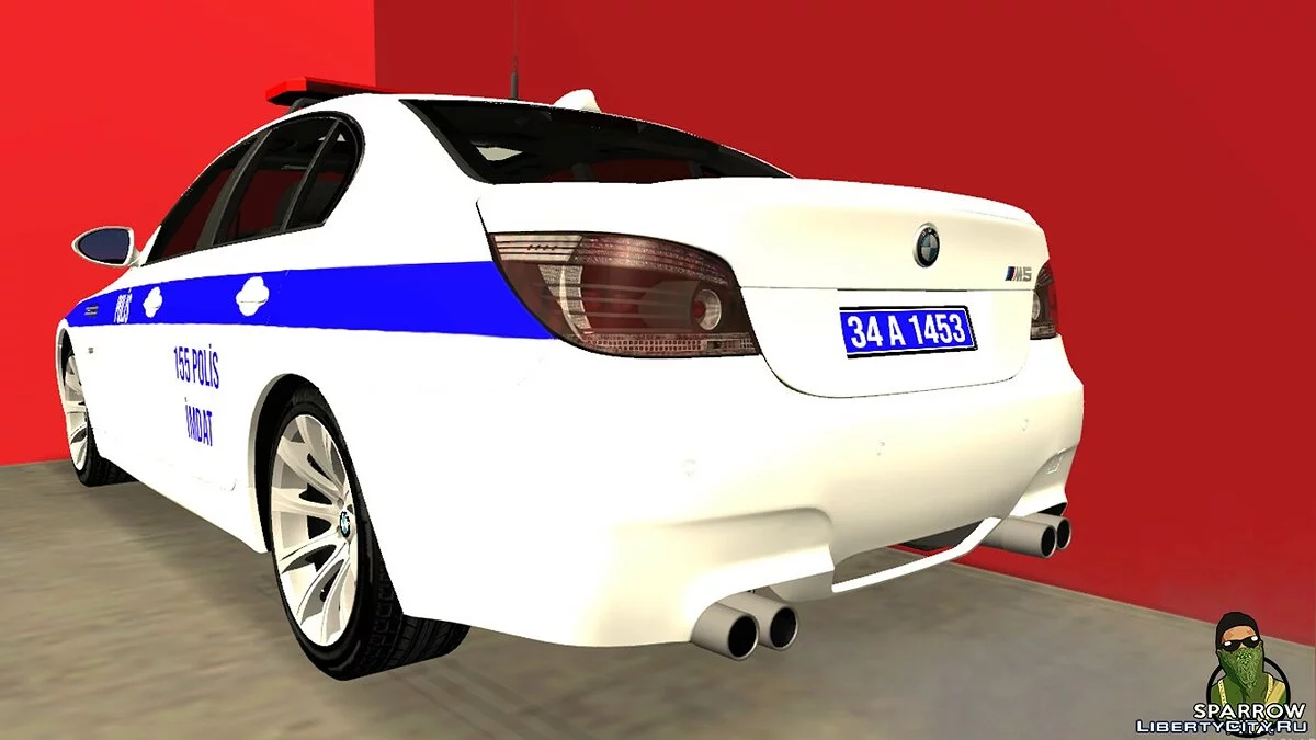 Турецкая BMW M5 E60 полиции для MTA SA / GTA San Andreas