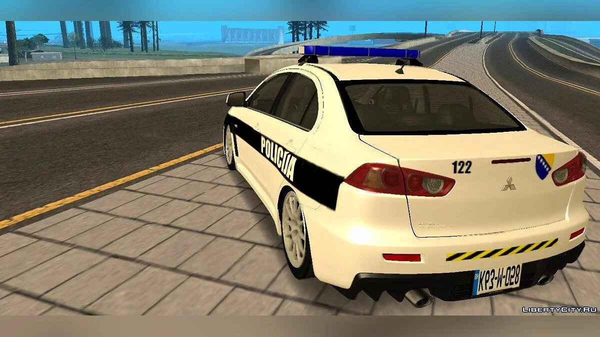 Mitsubishi Lancer Evolution X POLICIJA BiH - Полиция Латвии / GTA San Andreas