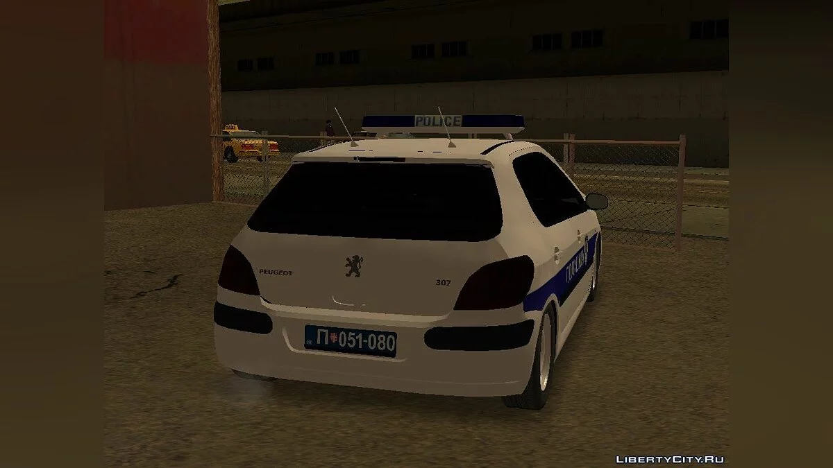 Peugeot 307 Policija / GTA San Andreas