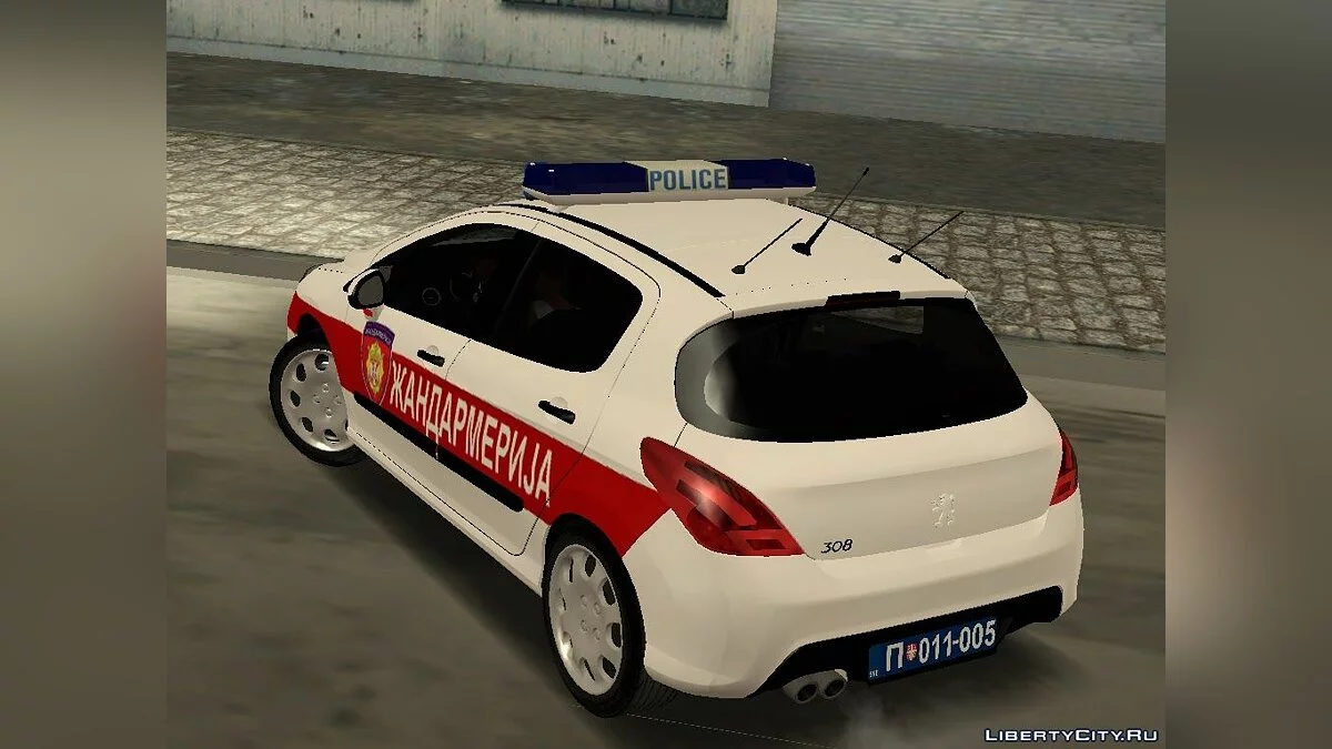 Peugeot 308 Žandarmerija - Жандармерия Сербии / GTA San Andreas
