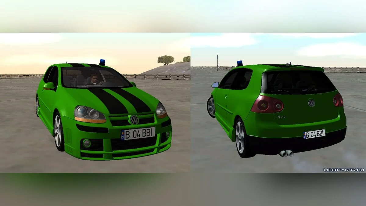 VW Golf 5 - Машина полиции / GTA San Andreas
