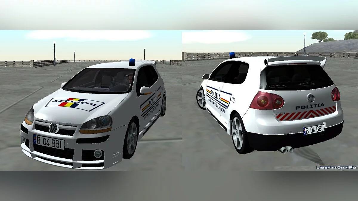 VW Golf 5 - Машина полиции / GTA San Andreas