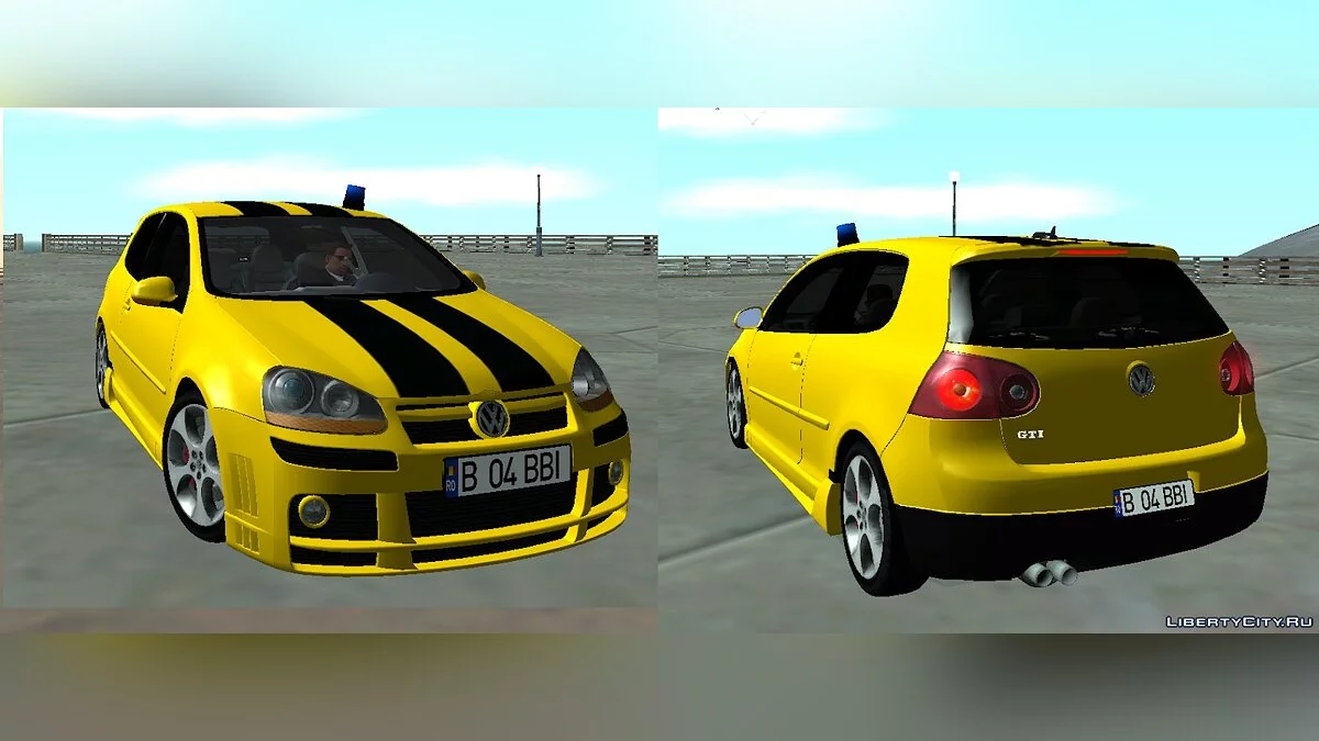 VW Golf 5 - Машина полиции / GTA San Andreas