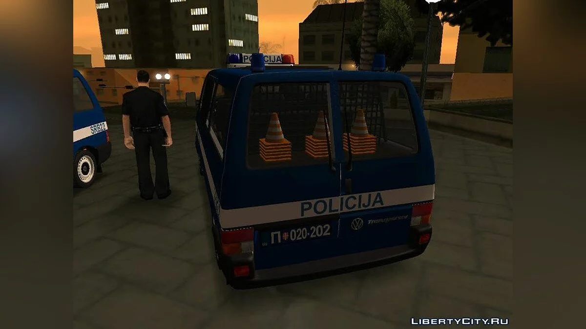 1999 Volkswagen Transporter Mk4 Policija [v1] / GTA San Andreas