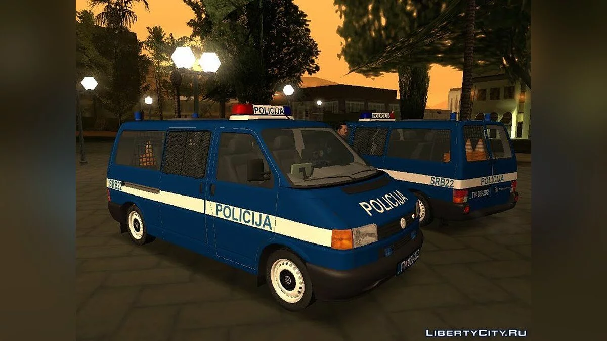 1999 Volkswagen Transporter Mk4 Policija [v1] / GTA San Andreas