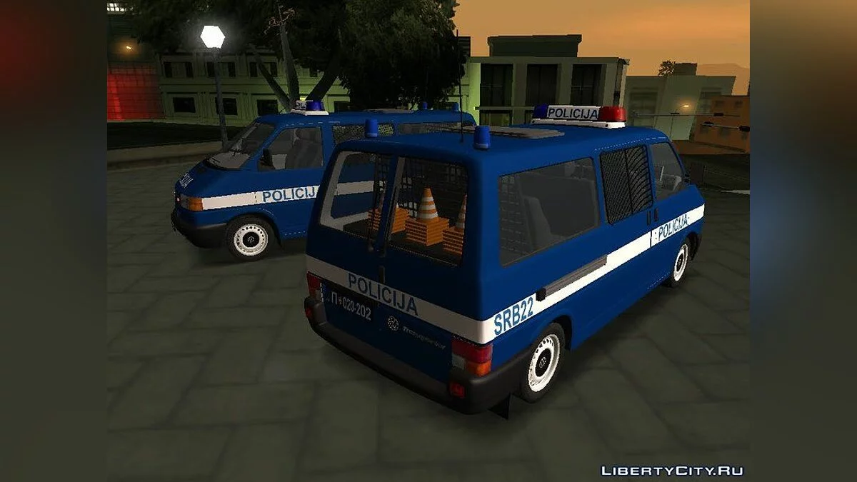 1999 Volkswagen Transporter Mk4 Policija [v1] / GTA San Andreas
