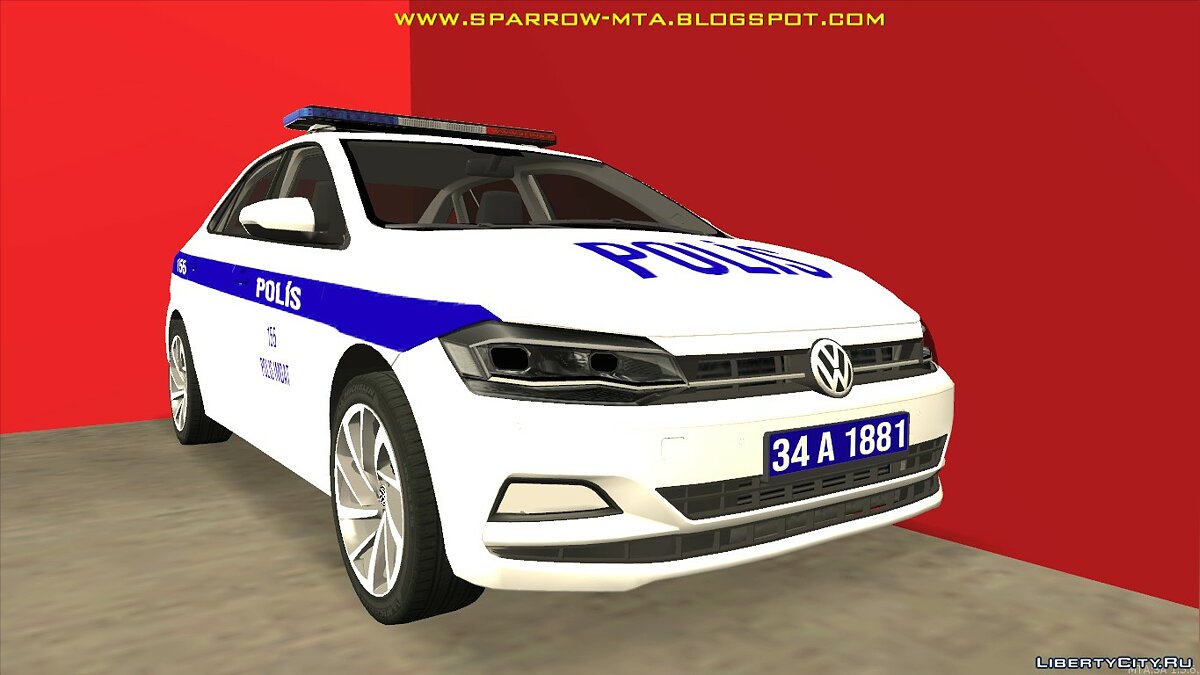 Скачать Volkswagen Polo для MTA SA - Турецкая полиция для GTA San Andreas