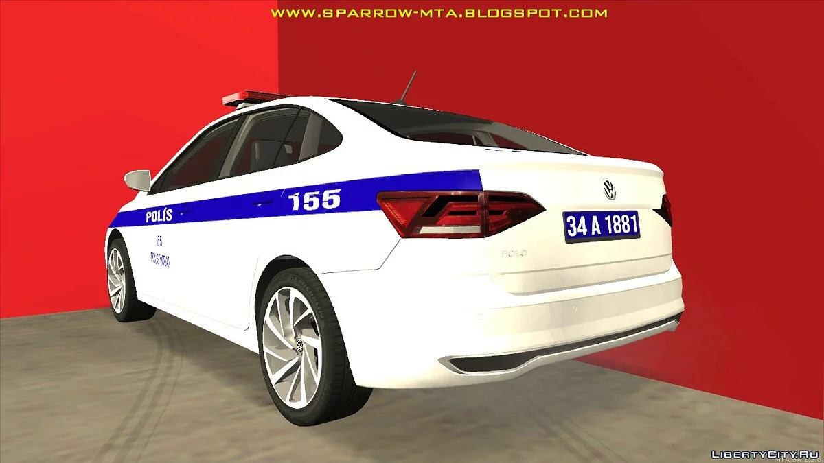 Volkswagen Polo для MTA SA - Турецкая полиция / GTA San Andreas