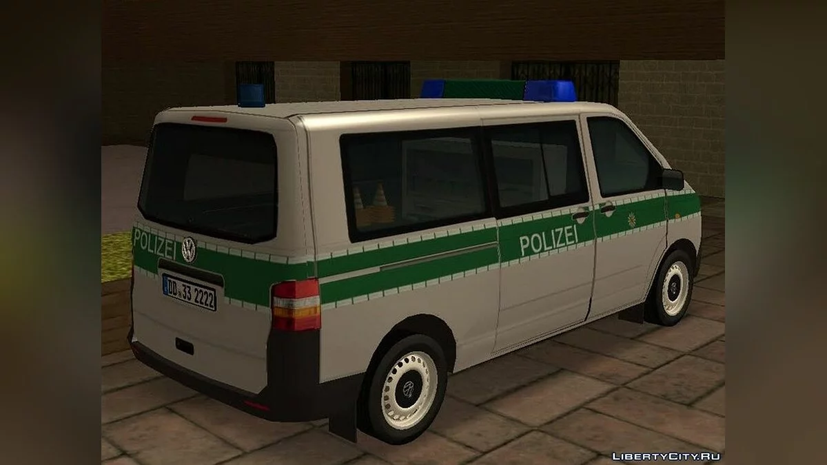 Volkswagen Transporter 5 Polizei / GTA San Andreas