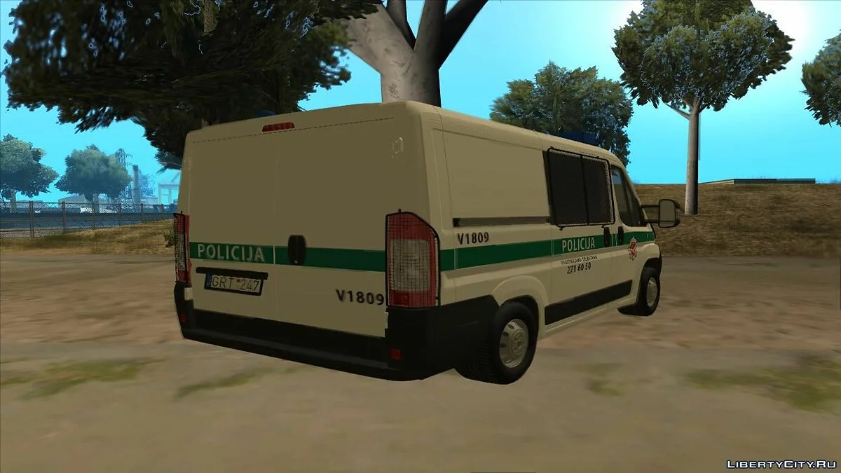 Fiat Ducato Lithuanian Police / GTA San Andreas