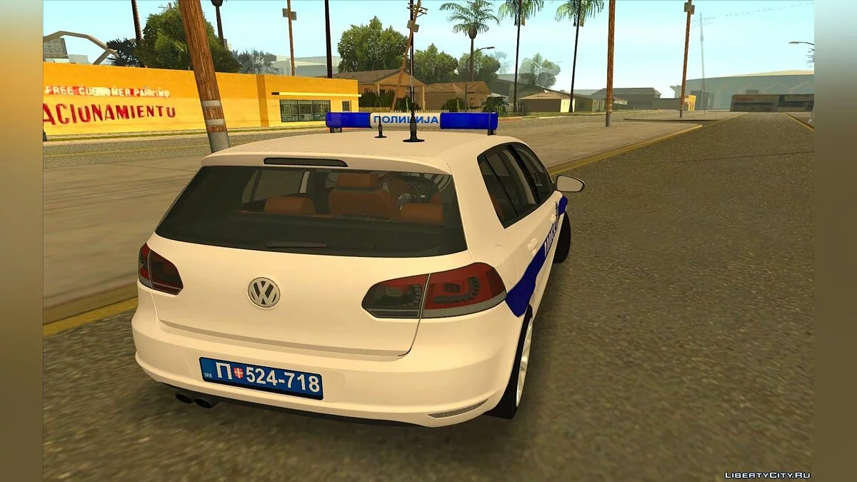 Volkswagen Golf Mk6 Policija / GTA San Andreas