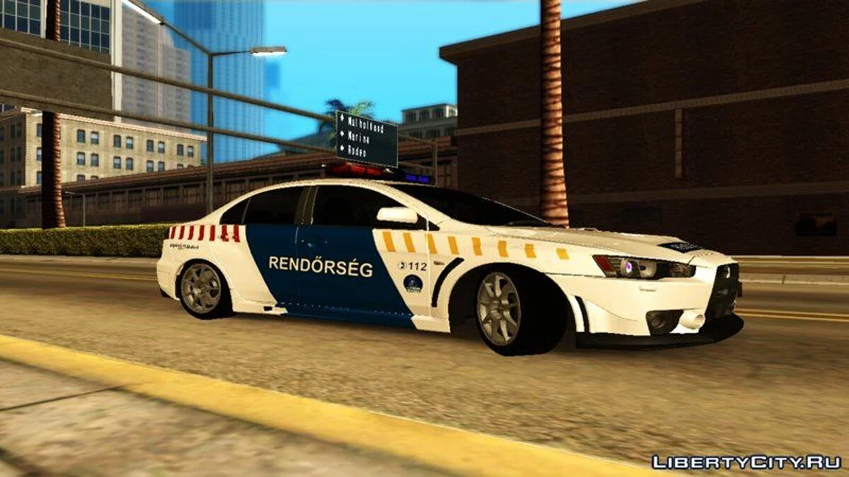 Mitsubishi Lancer Evolution X - Венгерская полиция / GTA San Andreas