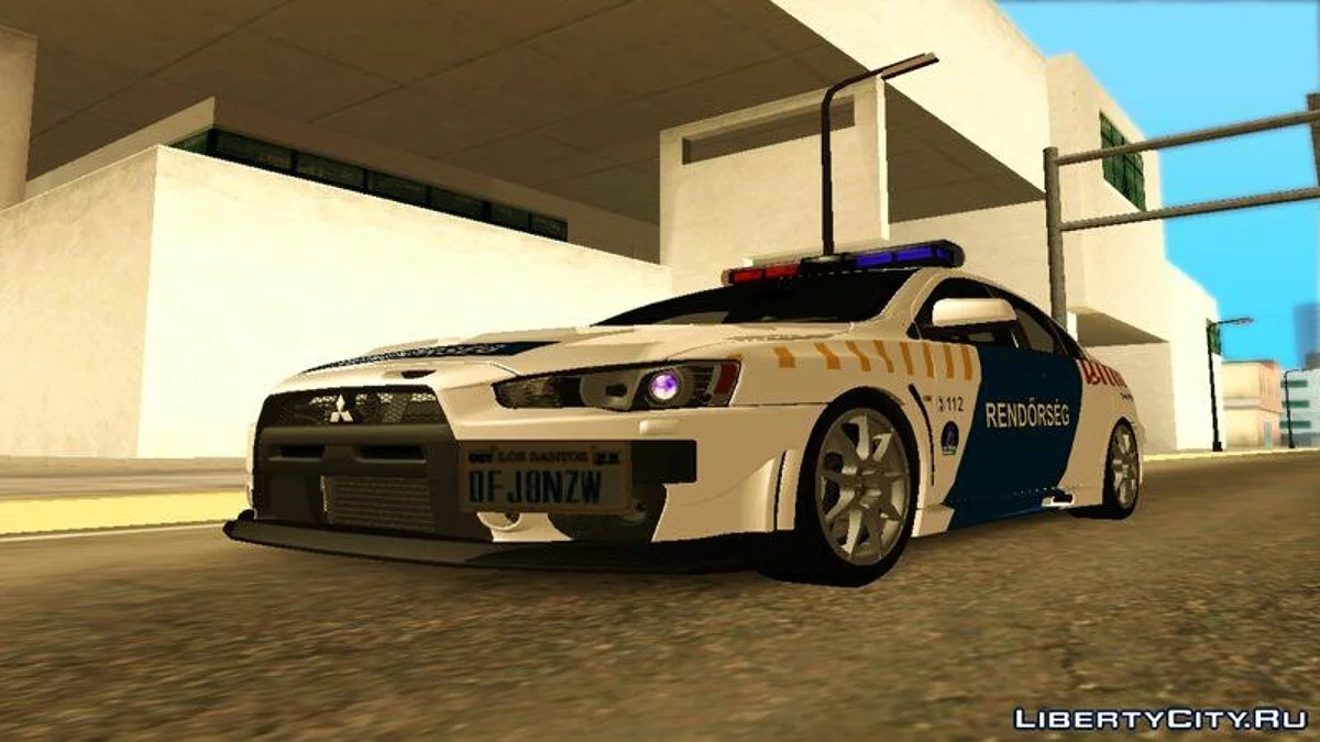 Mitsubishi Lancer Evolution X - Венгерская полиция / GTA San Andreas