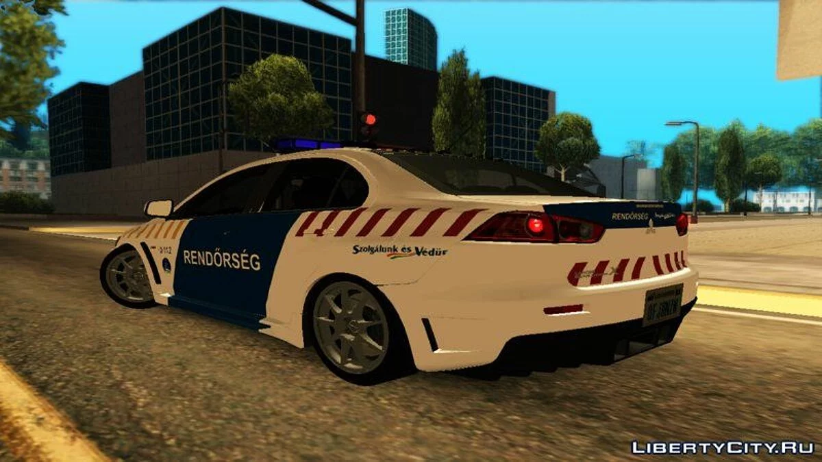 Mitsubishi Lancer Evolution X - Венгерская полиция / GTA San Andreas