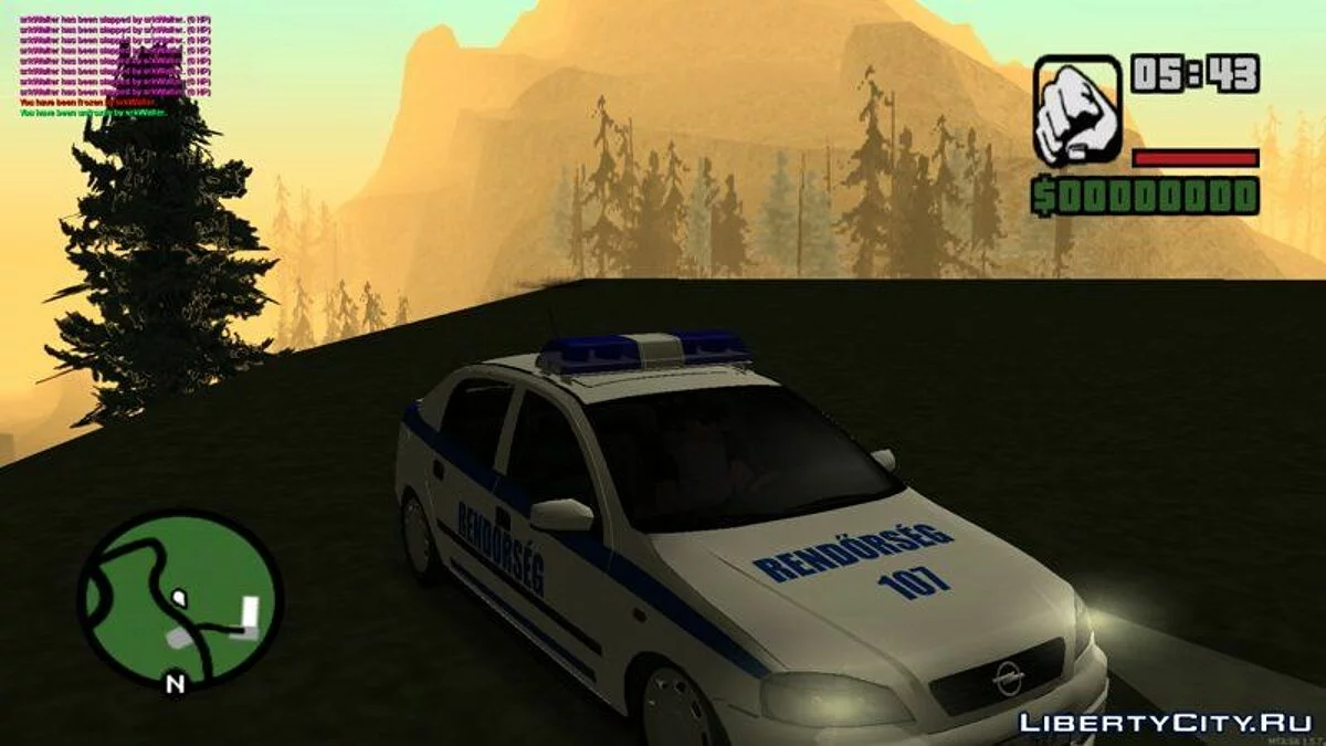 Magyar Opel Rendőrségi Gépkocsi / GTA San Andreas