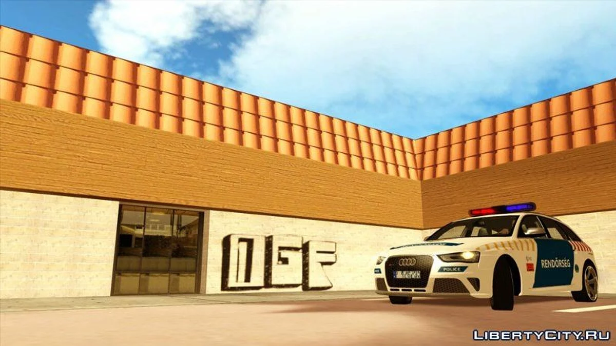 Audi RS4 Avant Magyar Rendőrség [Updated Version] / GTA San Andreas