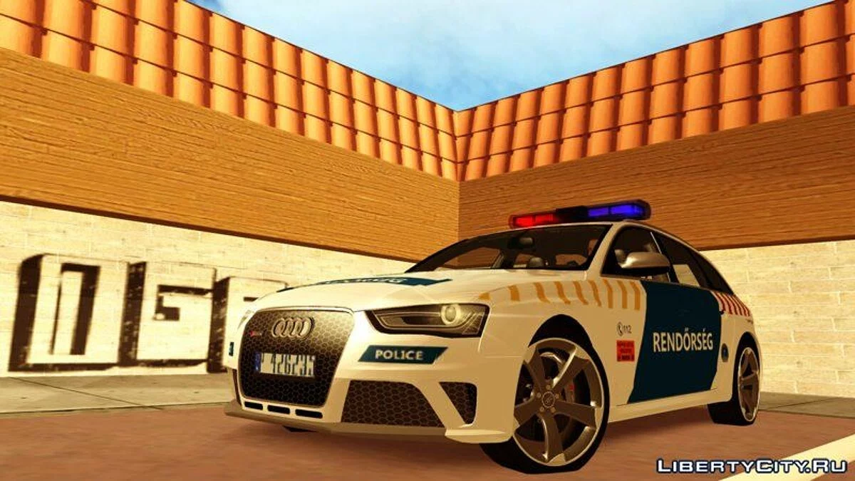 Audi RS4 Avant Magyar Rendőrség [Updated Version] / GTA San Andreas