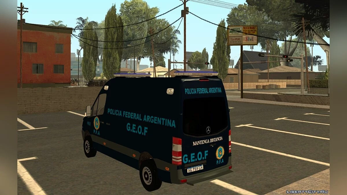 Mercedes Benz Sprinter - полиция Аргентины / GTA San Andreas