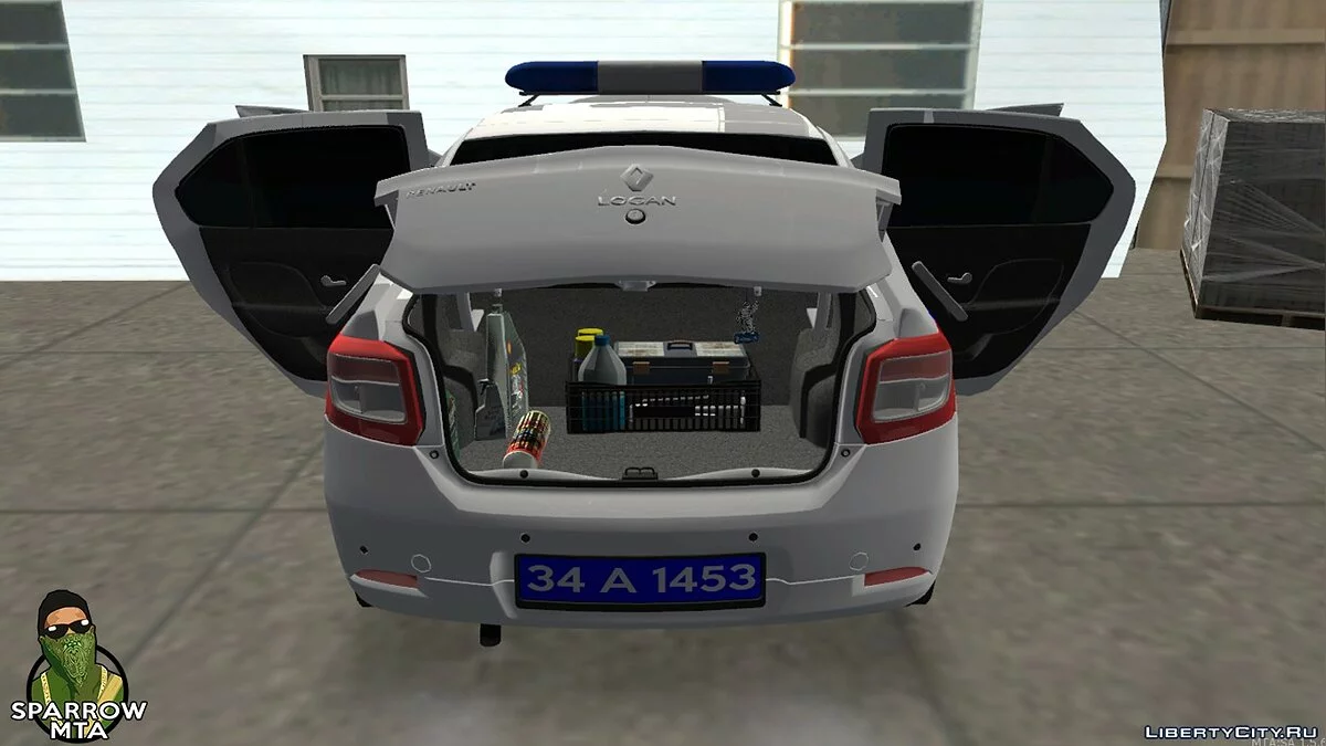 Renault Logan - турецкая полиция / GTA San Andreas
