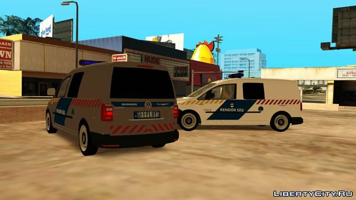 Volkswagen Caddy Magyar Rendőrség / GTA San Andreas