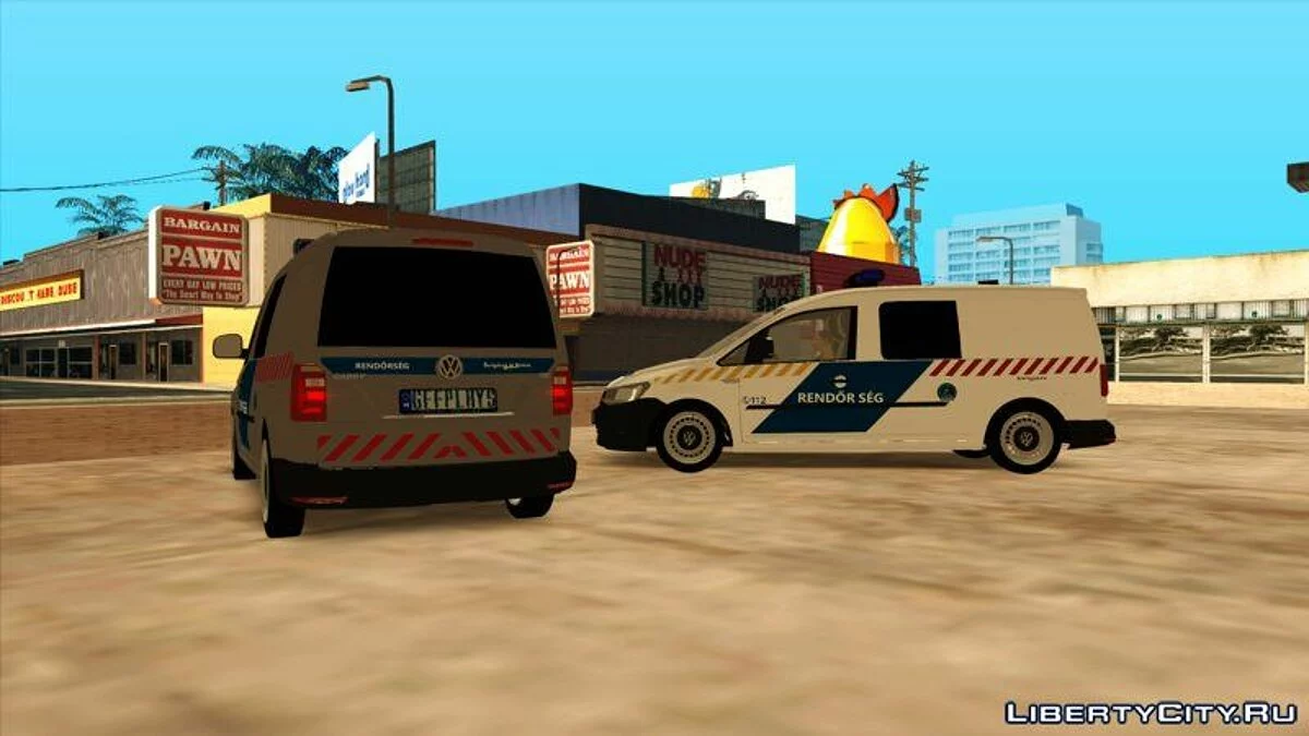 Volkswagen Caddy Magyar Rendőrség / GTA San Andreas