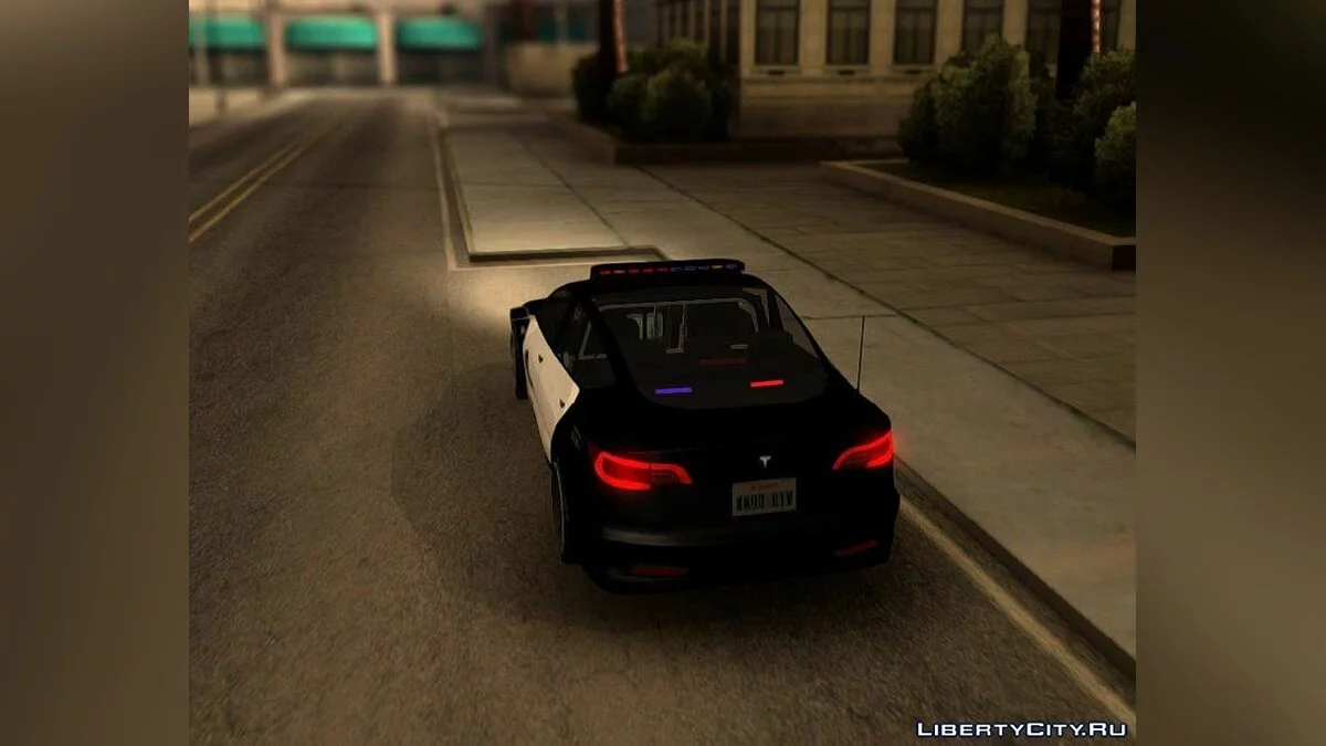 Tesla Model 3 2017 Lowpoly LSPD / GTA San Andreas