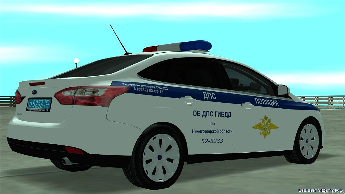 Скачать Ford Focus ОБ ДПС ГИБДД для GTA San Andreas