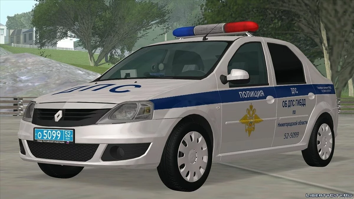 Renault Logan ОБ ДПС ГИБДД / GTA San Andreas