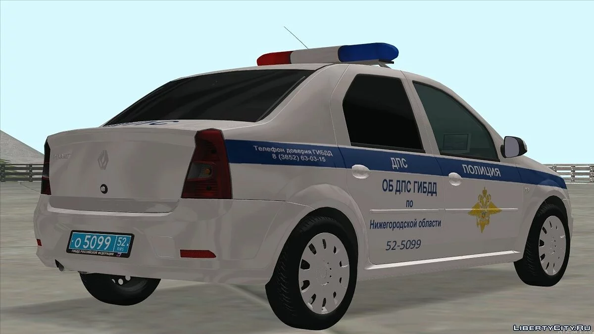 Renault Logan ОБ ДПС ГИБДД / GTA San Andreas