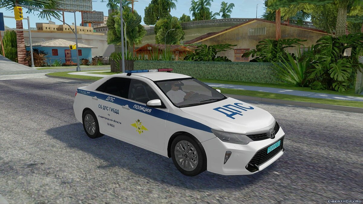 Скачать Toyota Camry 2018 CБ ДПС ГИБДД для GTA San Andreas