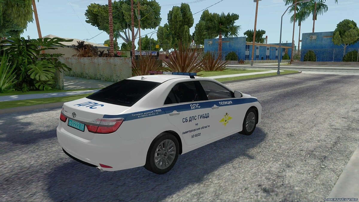 Скачать Toyota Camry 2018 CБ ДПС ГИБДД для GTA San Andreas