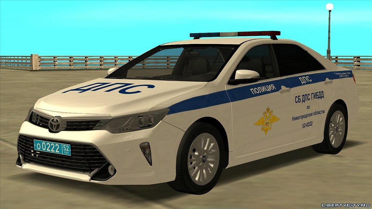 Скачать Toyota Camry 2018 CБ ДПС ГИБДД для GTA San Andreas