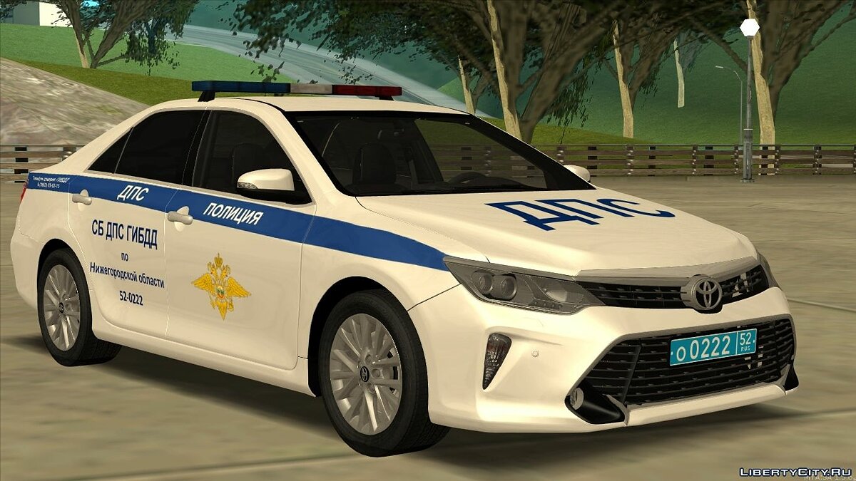 Скачать Toyota Camry 2018 CБ ДПС ГИБДД для GTA San Andreas