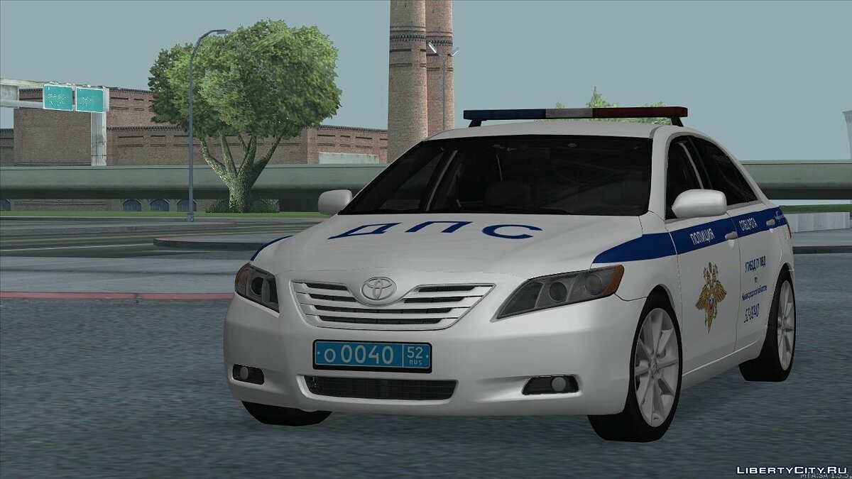 Скачать Toyota Camry Спец Рота ГИБДД для GTA San Andreas